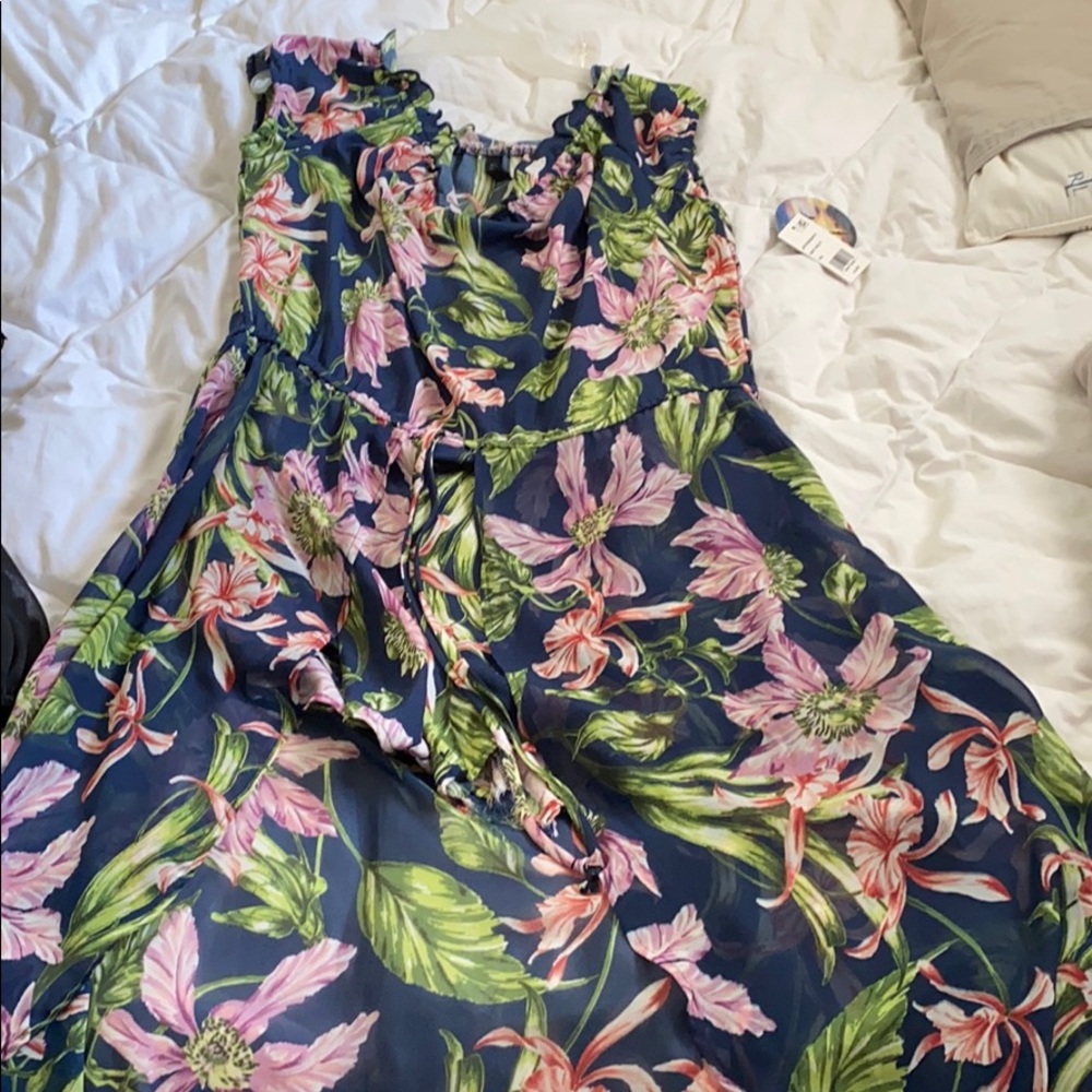 Floral Hi-lo maxi romper